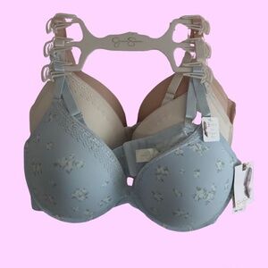 Jessica Simpson Push-Up Bras 42C NWT (2) — Full Figure Padded Support Push Up